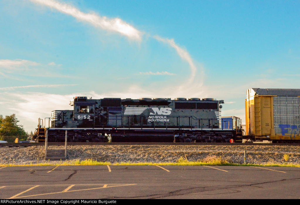 NS SD40-2 Locomotive in the yard